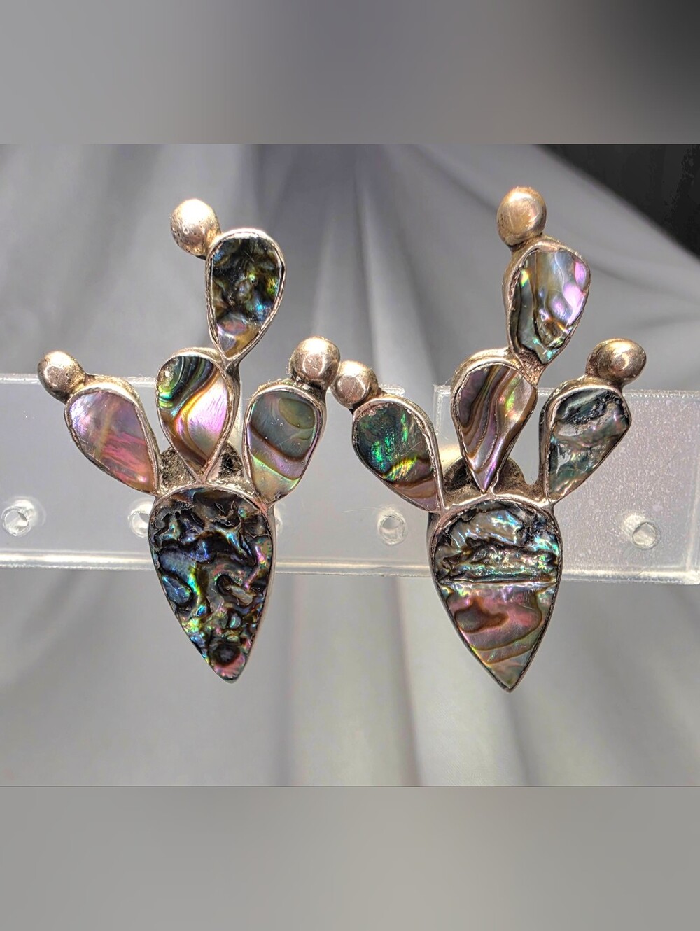 Abalone Shell & Sterling Silver Screw-back Earrings - Women Jewelry
